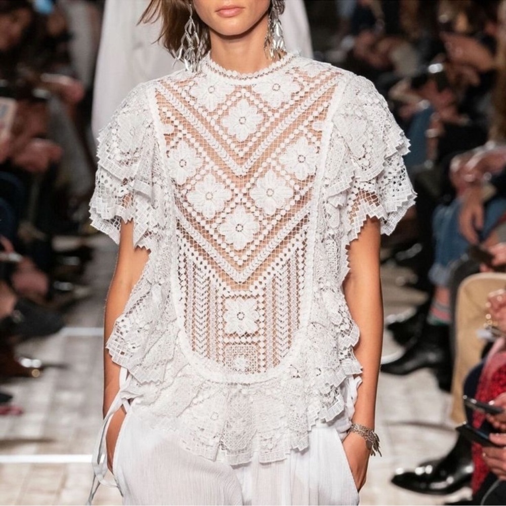 Isabel Marant Zainos crochet top